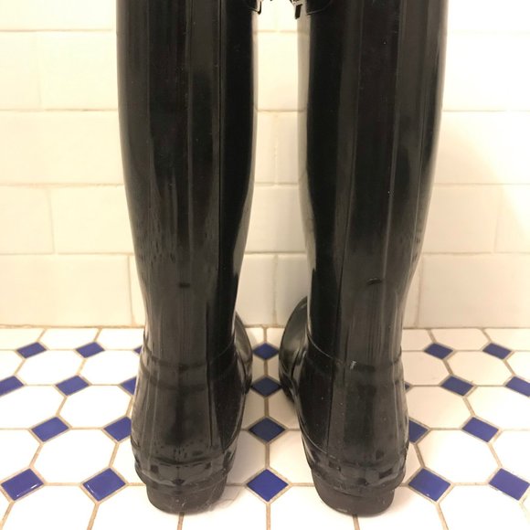 Black Hunter Boots / Rain Boots - Picture 6 of 12